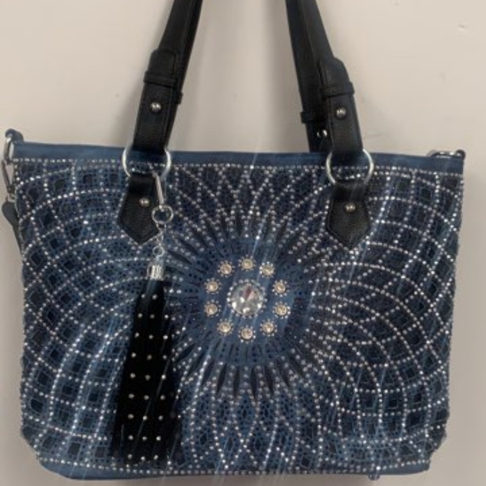Blue Jean and Black Purse